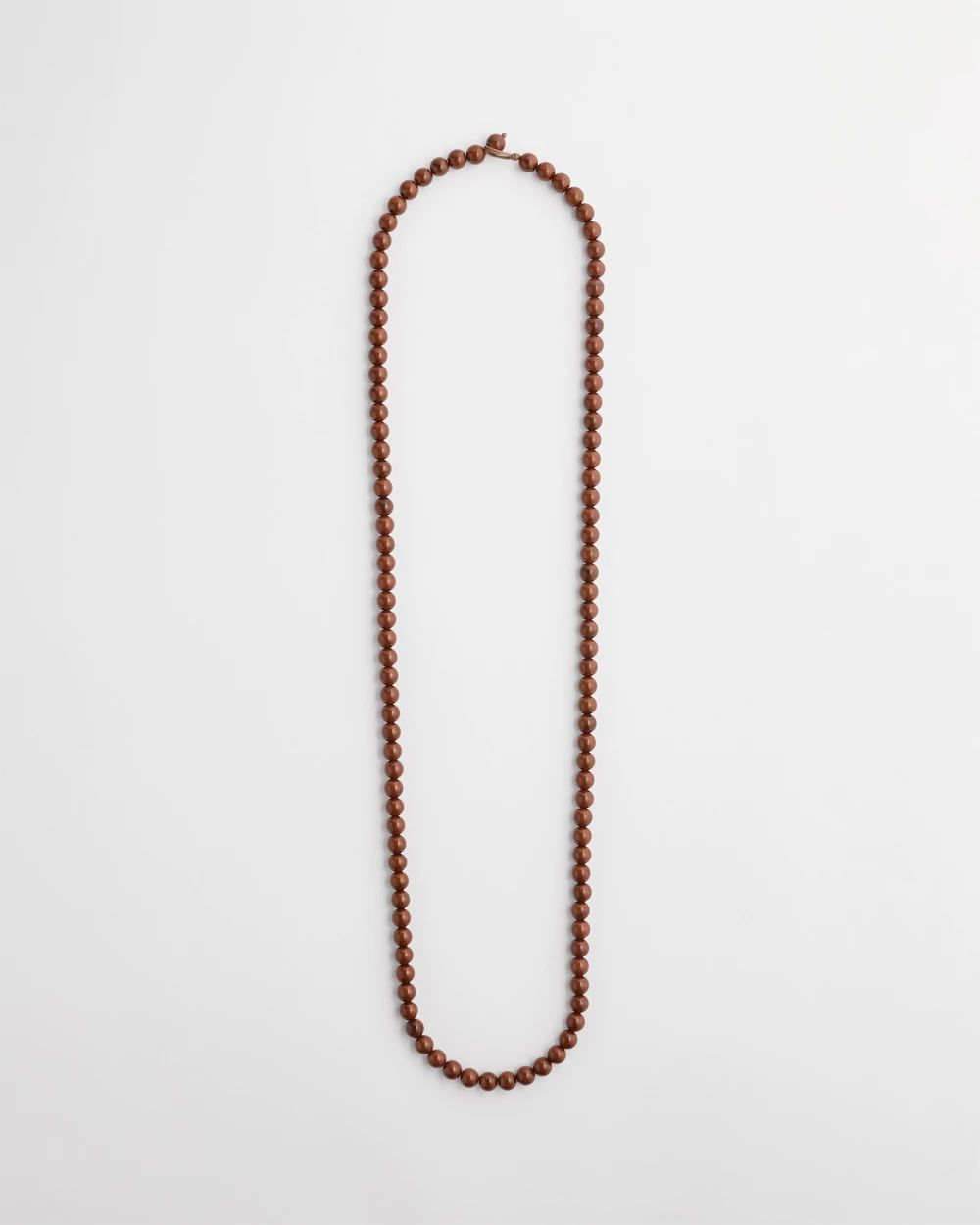 Long Beaded Single-Strand Necklace