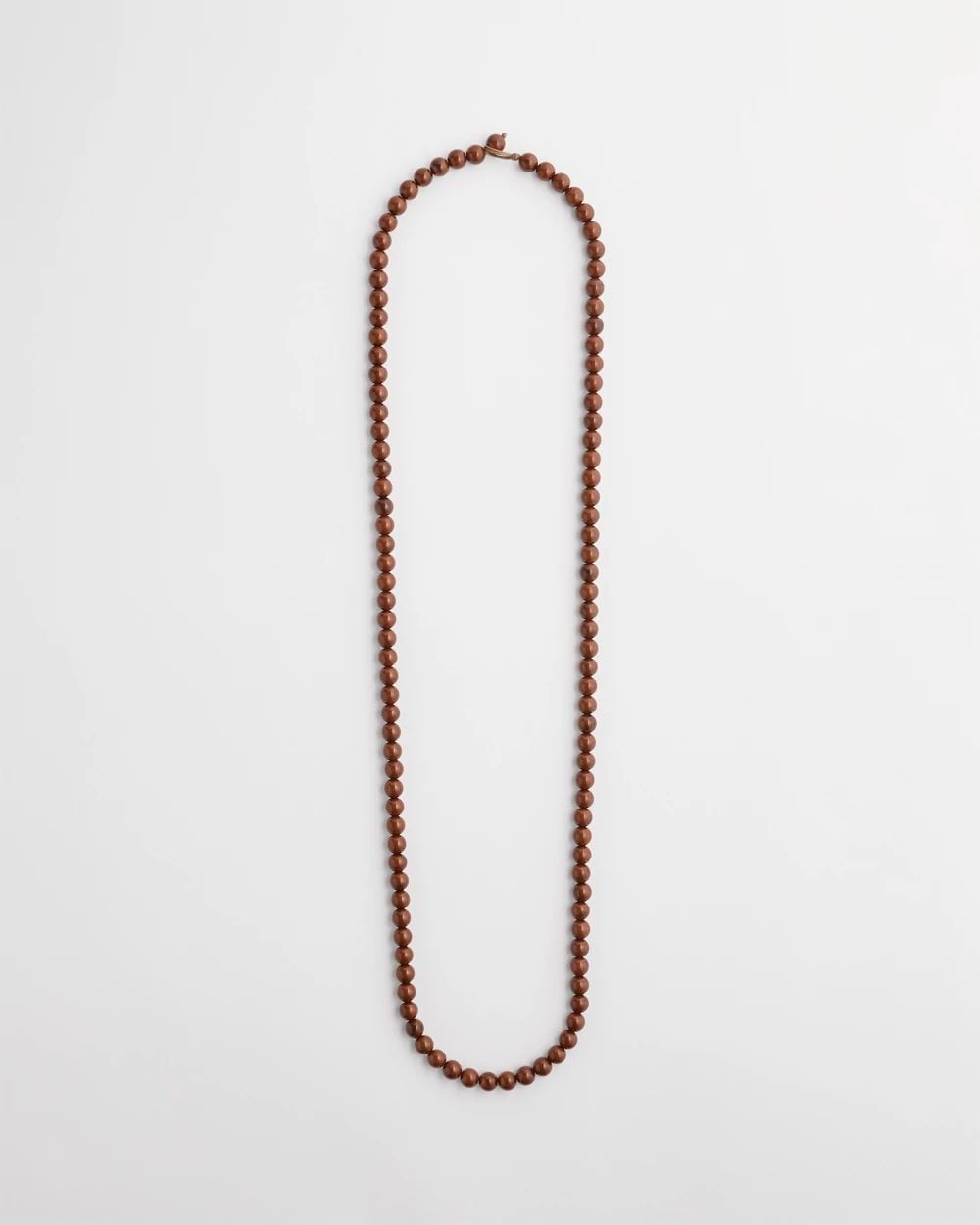 Long Beaded Single-Strand Necklace