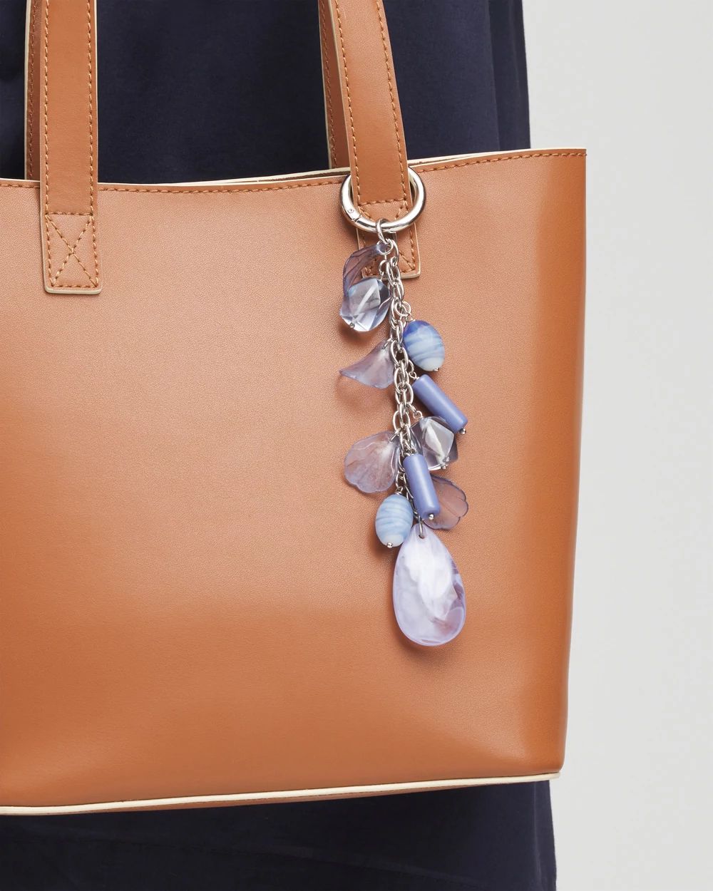 Blue Petals Bag Clip Charm