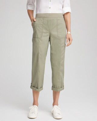 Poplin Cropped Pants