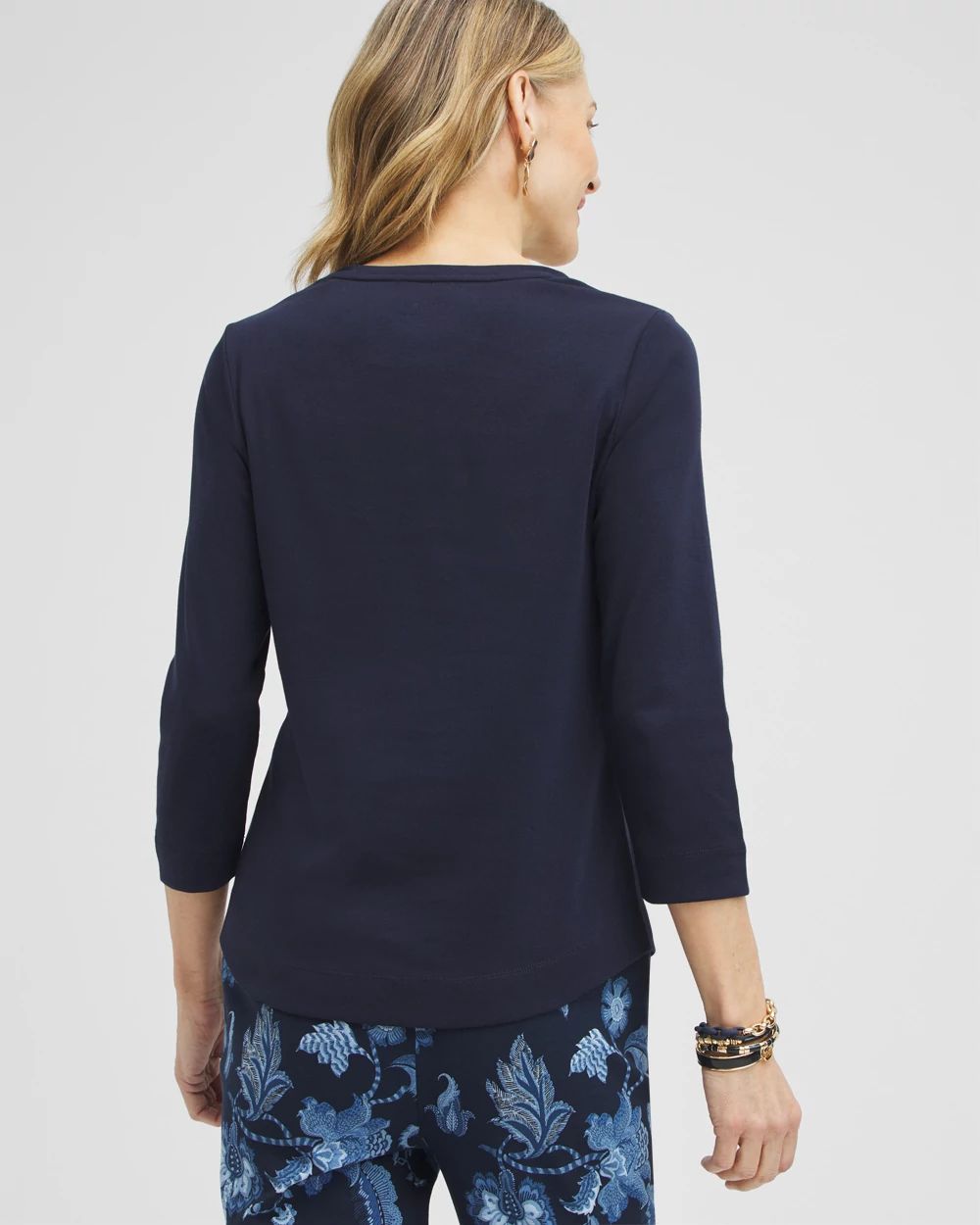Everyday 3/4 Sleeve V-Neck Tee