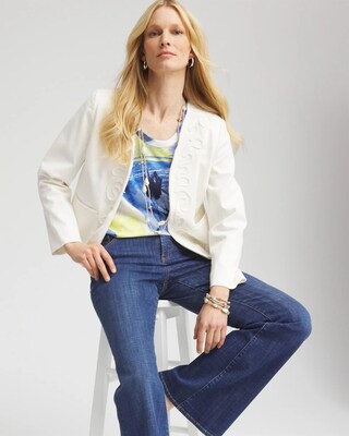 Watercolor Slub Scoop Neck Tee click to view larger image.