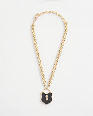 Lock Diamond Pendant click to view larger image.