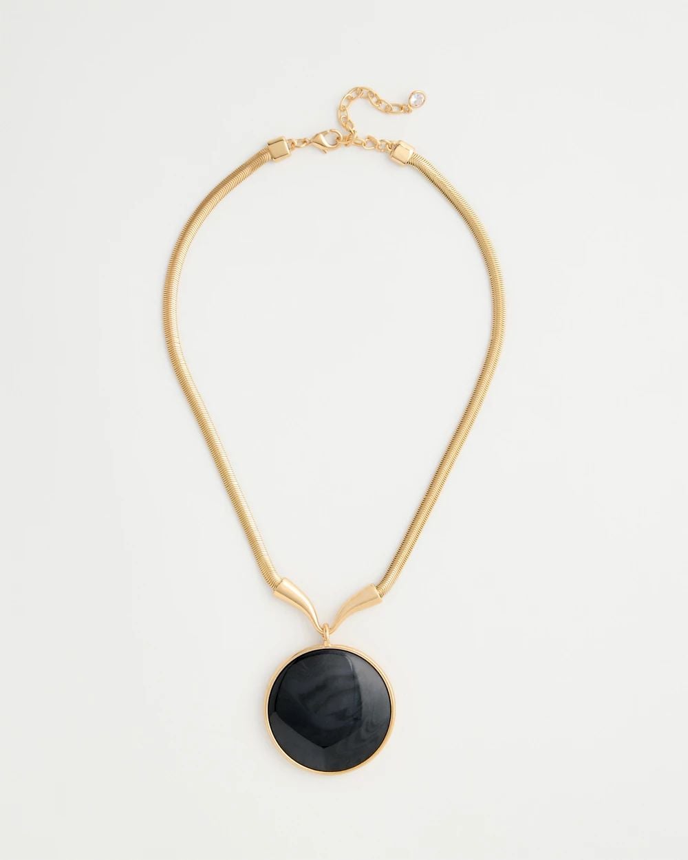Black Gold Pendant Necklace