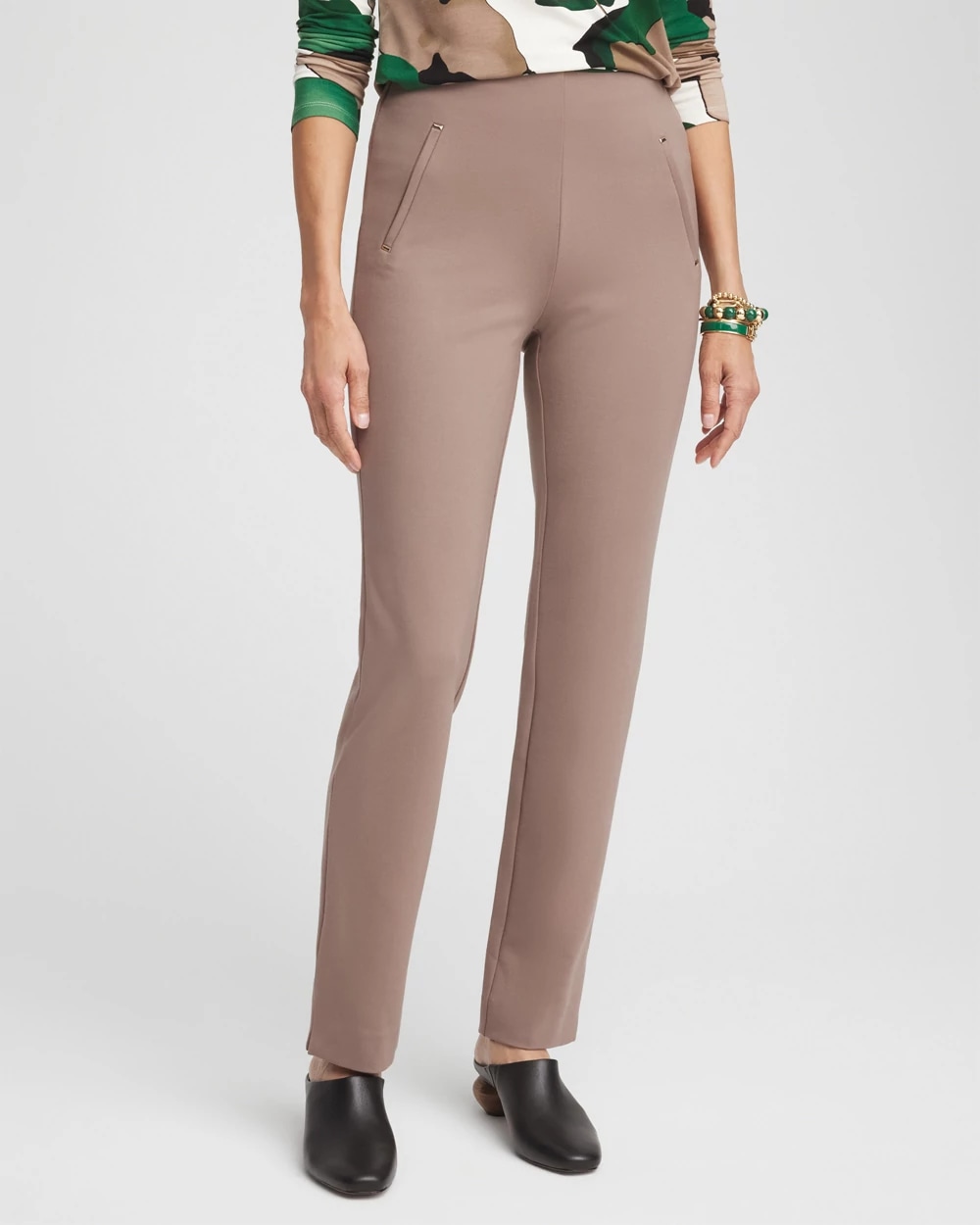 Product image for Juliet Ponte Trim Detail Ankle Pants