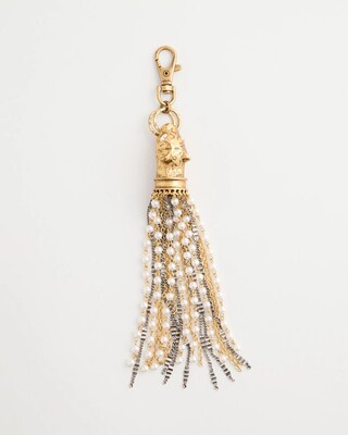 Jaguar Faux Pearl Bag Charm