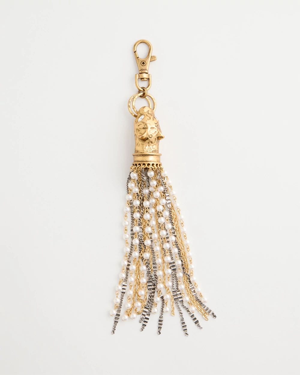 Jaguar Faux Pearl Bag Charm