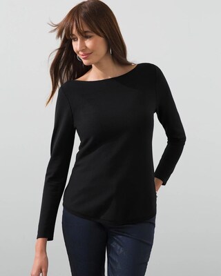 Bateau Neck Pullover Sweater