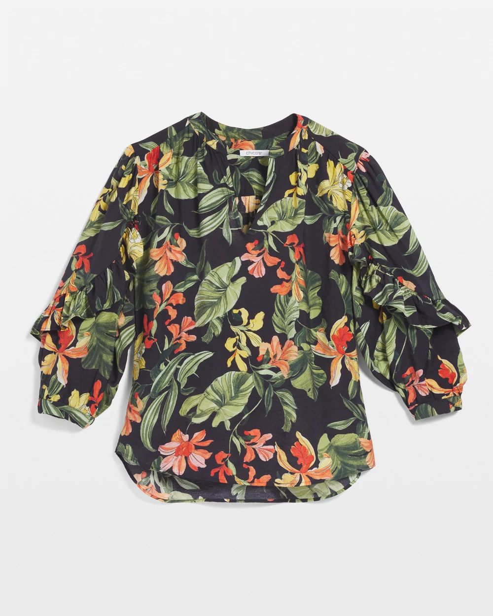 Orchid Ruffle Sleeve Blouse