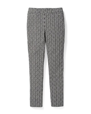 So Slimming Brigitte Ikat-Print Slim Ankle Pants