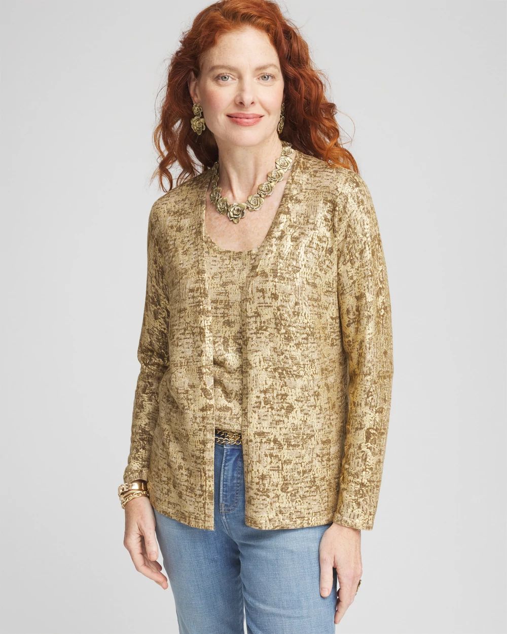 New Print Long Sleeve Cardigan Sweater New Print Long Sleeve Cardigan Sweater