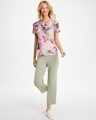 Zenergy® Blooms Drop Shoulder Tee click to view larger image.