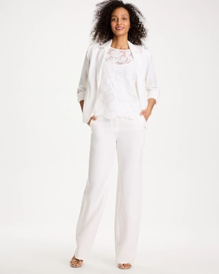 Straight-Leg Linen Pants click to view larger image.