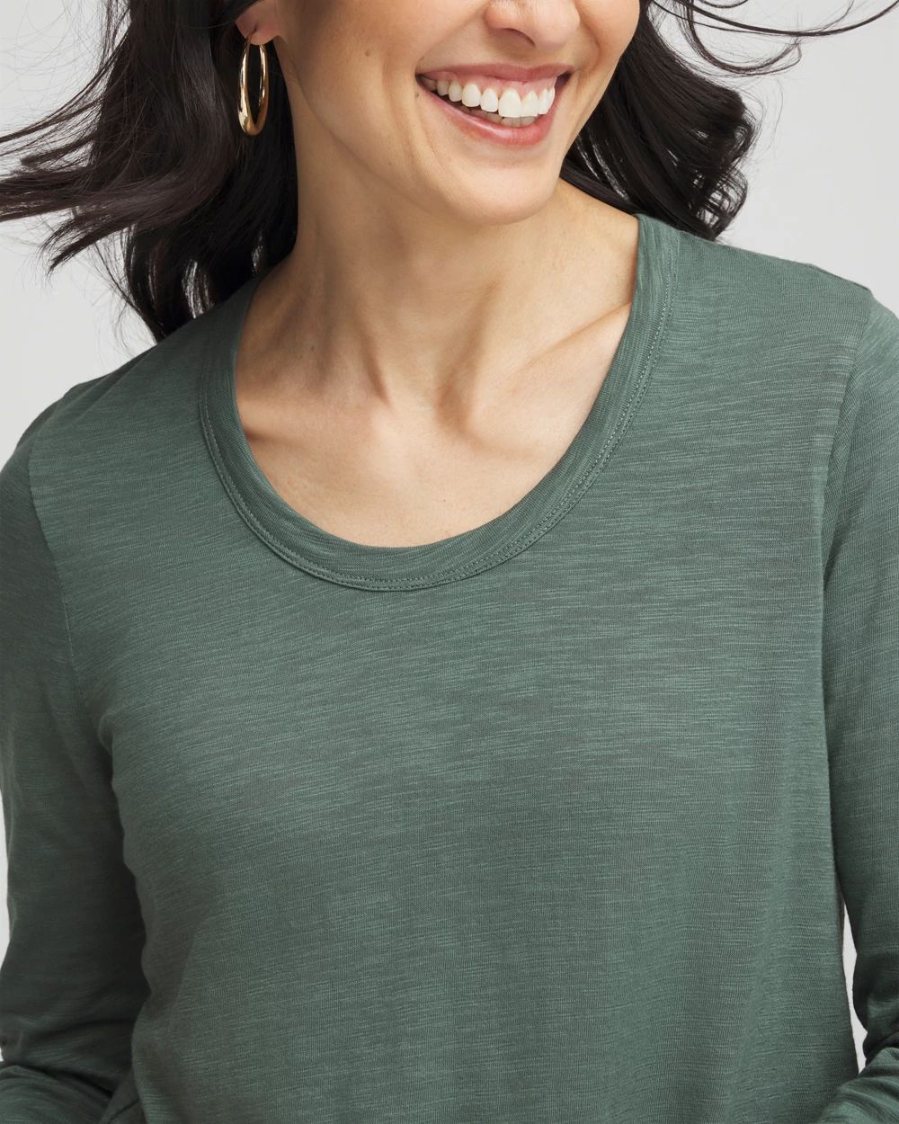 Slub 3/4-Sleeve Tee
