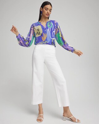Surreal Pleated Sleeve Blouse