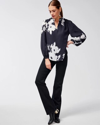 Floral Pintuck Shirt