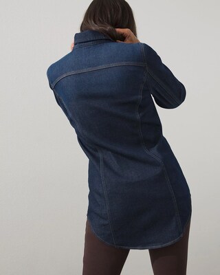 Elongated Lightweight Denim Jacket