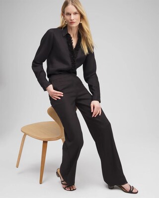 Linen Stretch Relaxed Pants click to view larger image.
