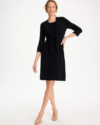 Travelers™ Drape Tie-Front Cardigan click to view larger image.