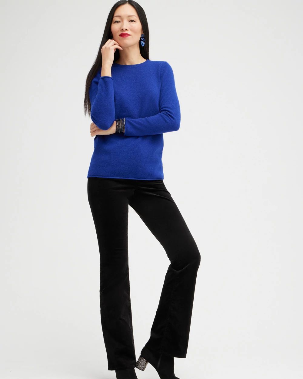 Cashmere Crew Neck Sweater click to view larger image.
