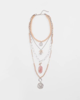 Pink Convertible Necklace click to view larger image.