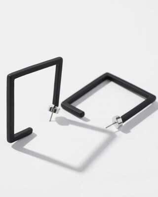 Modern Black Hoops