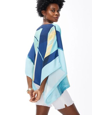 Aqua Square Poncho