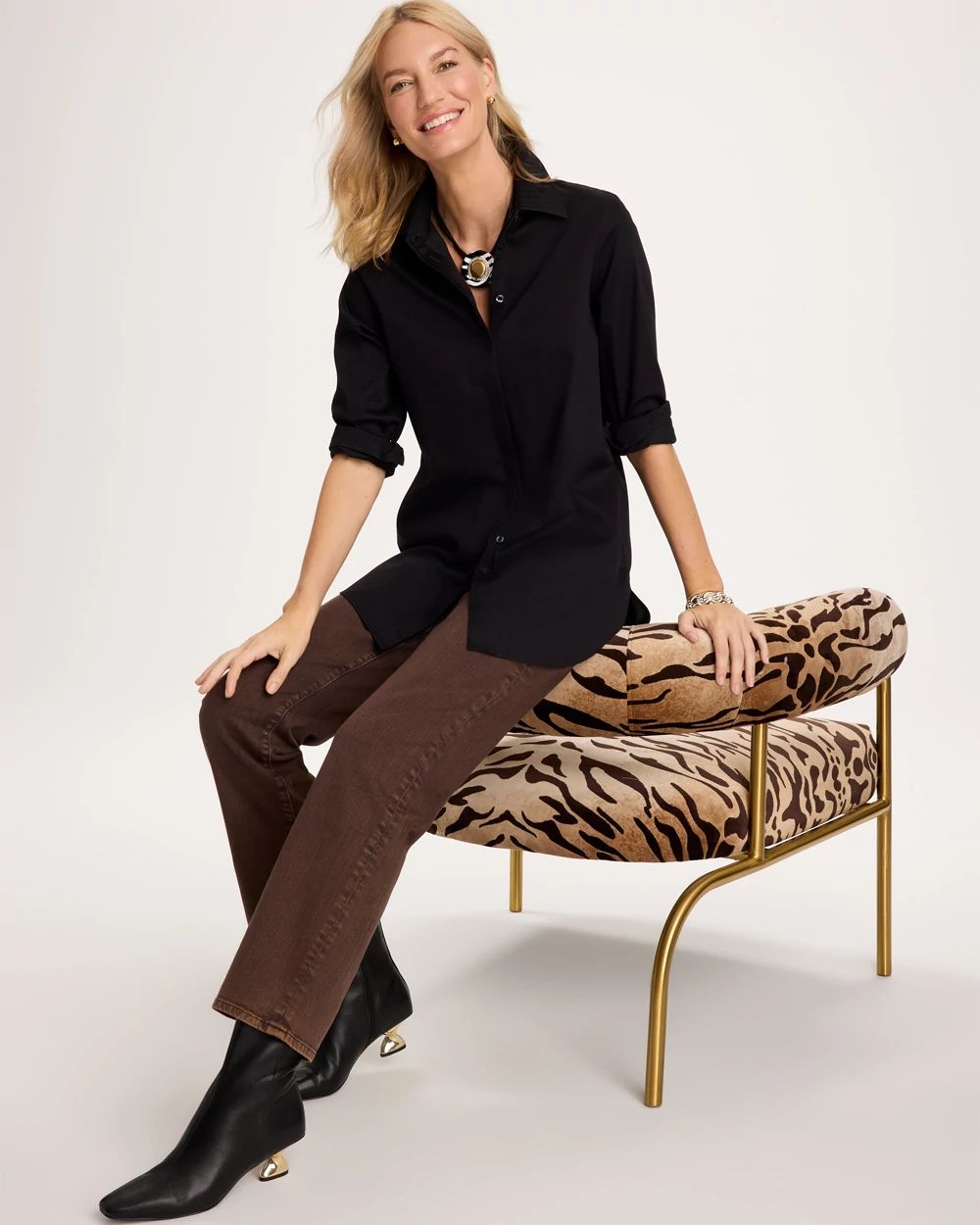 No Iron™ Stretch Tunic click to view larger image.