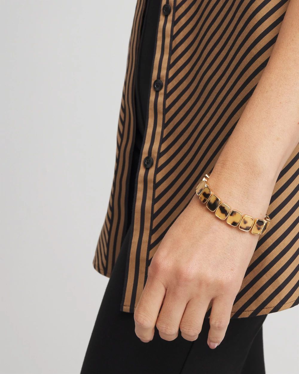 Tortoise Square Stretch Bracelet