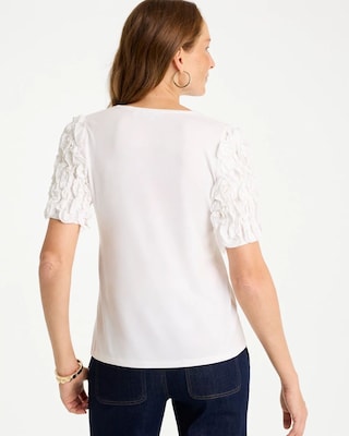 Knit 3D Sleeve Tee click to view larger image.