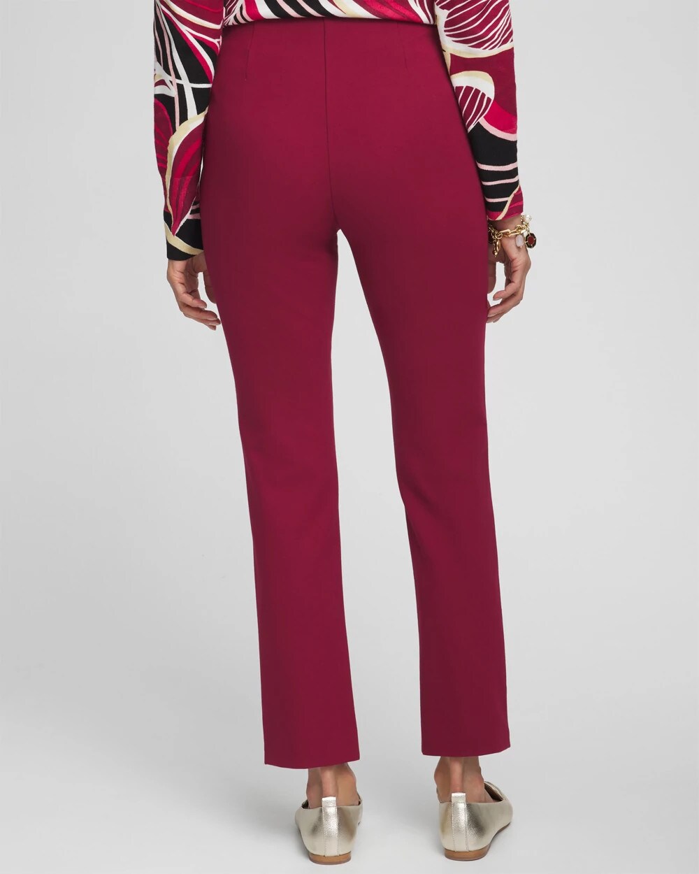Juliet Ponte Trim Detail Ankle Pants
