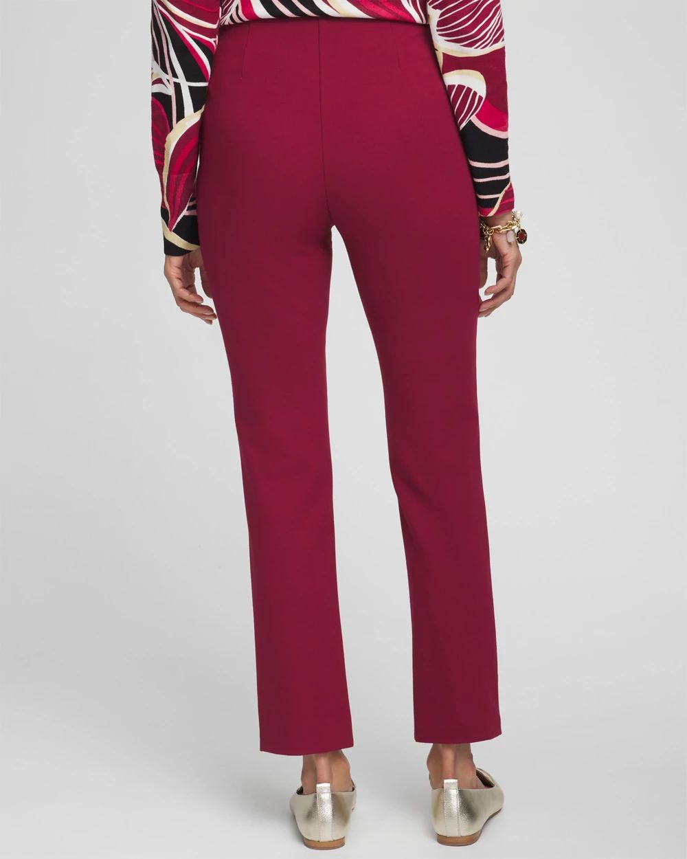Juliet Ponte Trim Detail Ankle Pants click to view larger image.