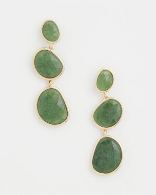 Genuine Jade Drop Earrings click to view larger image.