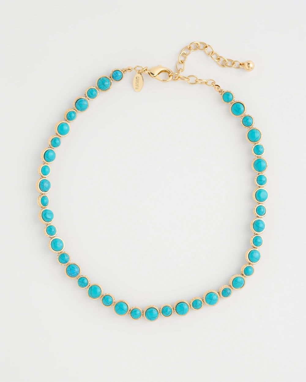 Turquoise Resin Short Necklace