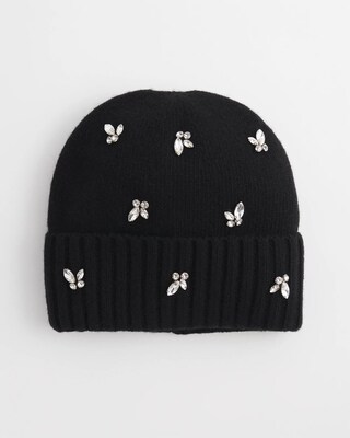 Embellished Cashmere Blend Hat click to view larger image.