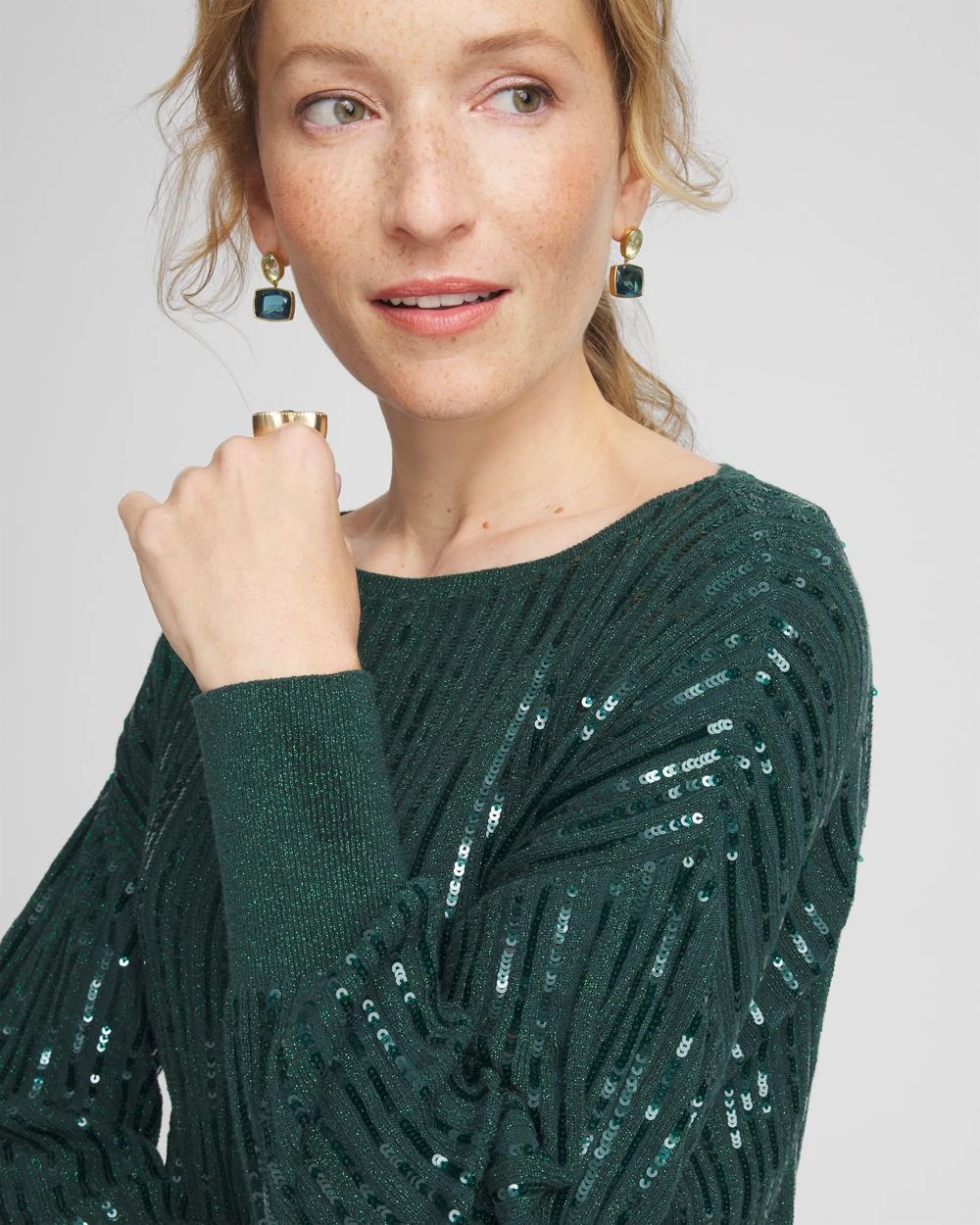 Sequin Pullover Sweater