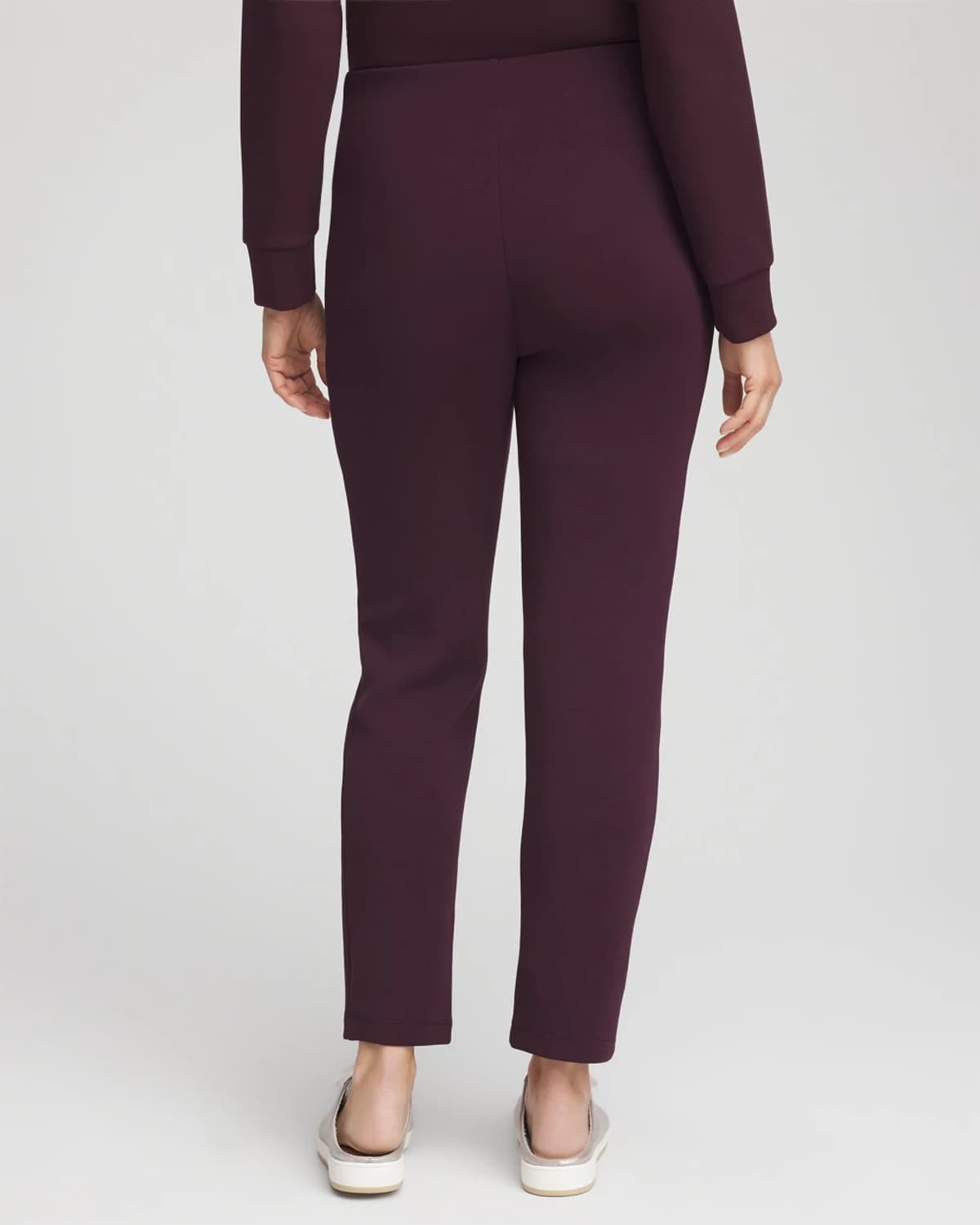 Chico's Scuba Pants In Night Bloom In Purple