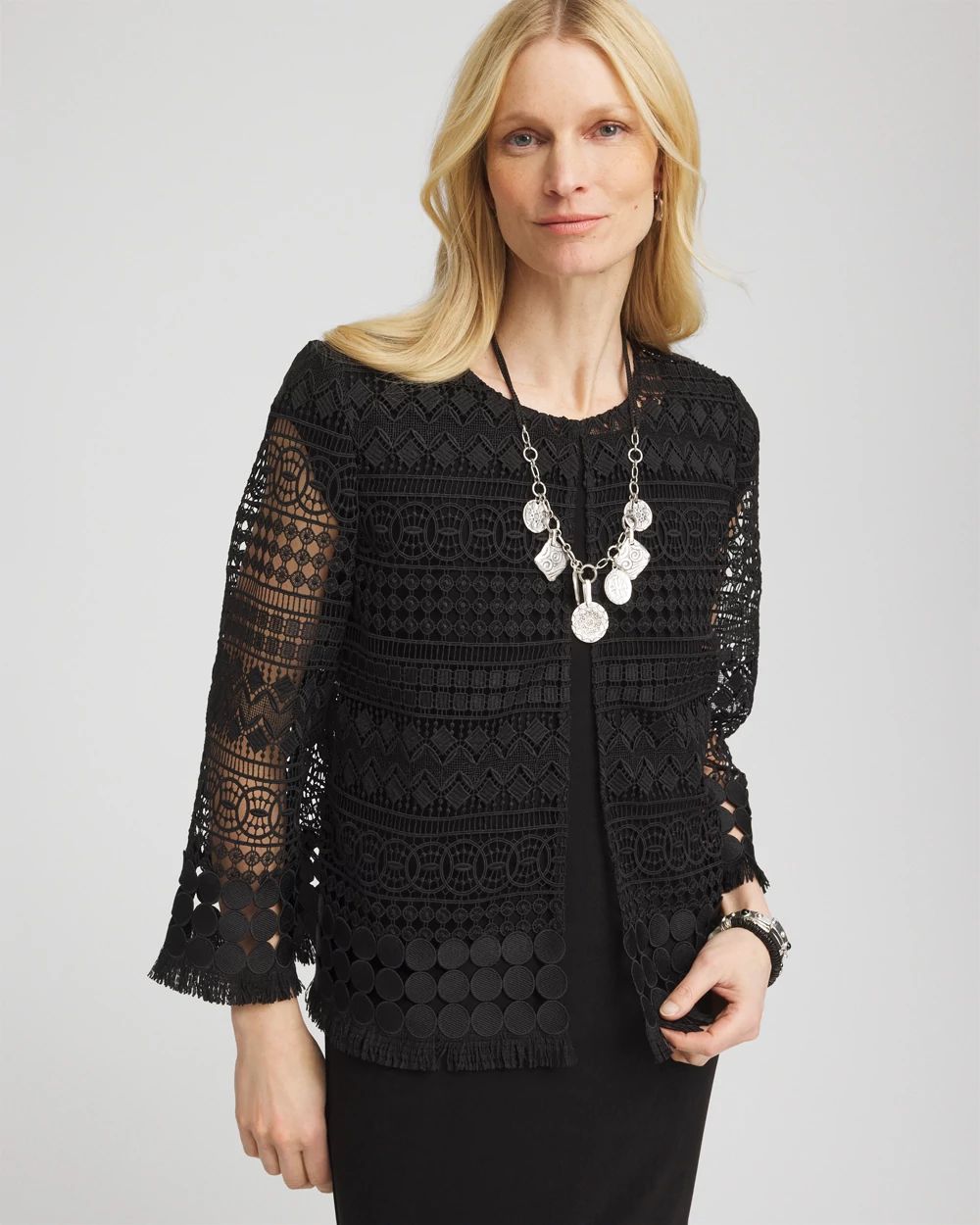 Travelers™ Lace Fringe Jacket