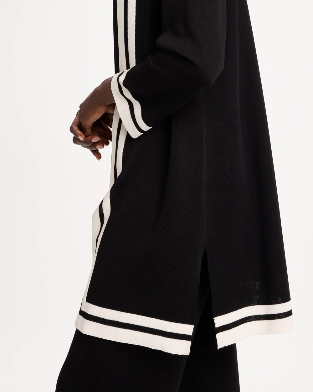 Travelers™ Tipped Long Sleeve Cardigan