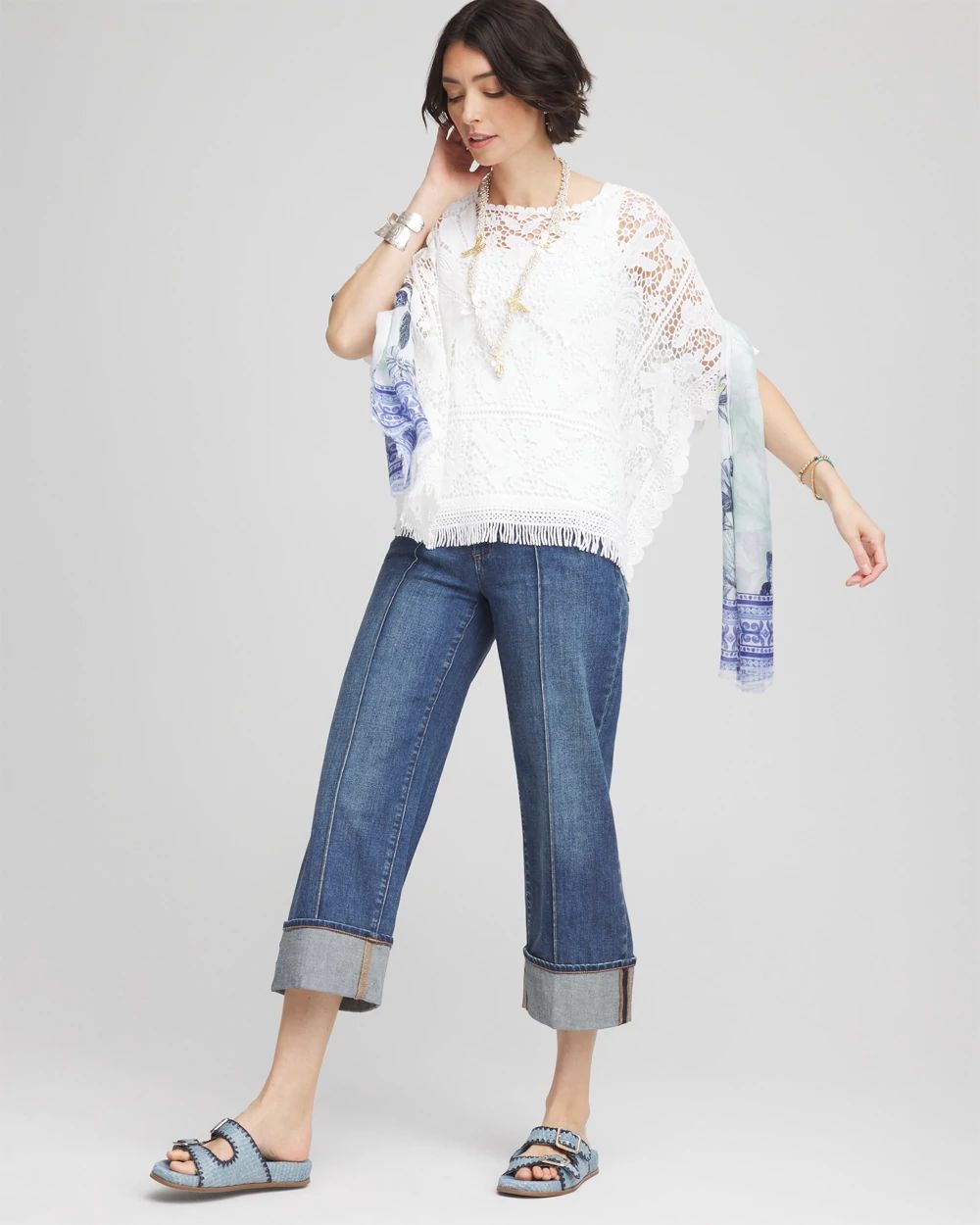 Lace Crochet Poncho