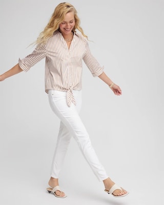 No Stain Pull-On Ankle Jeggings click to view larger image.