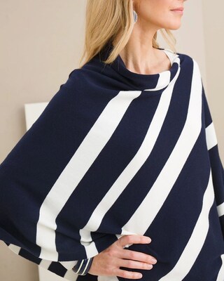 Nautical Striped Poncho