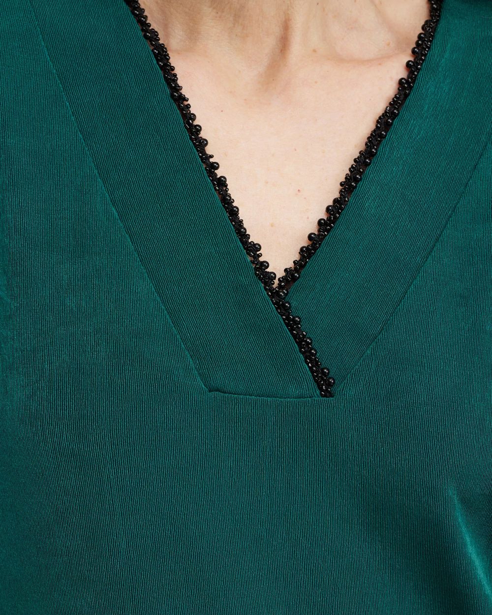 Travelers Beaded V-neck Tunic
