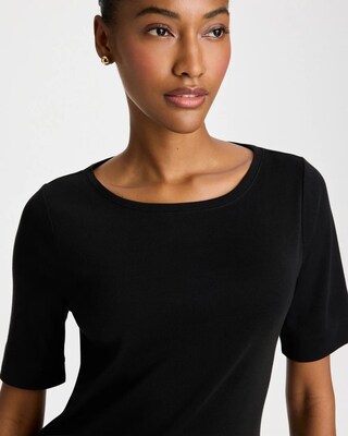 Pima Elbow Sleeve Tee click to view larger image.
