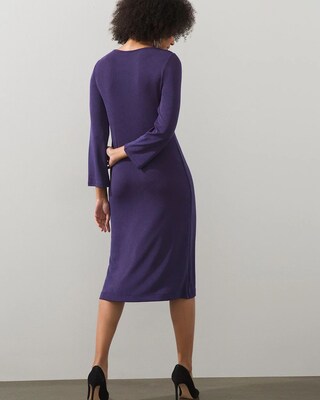 Travelers Twist-Front Midi Dress