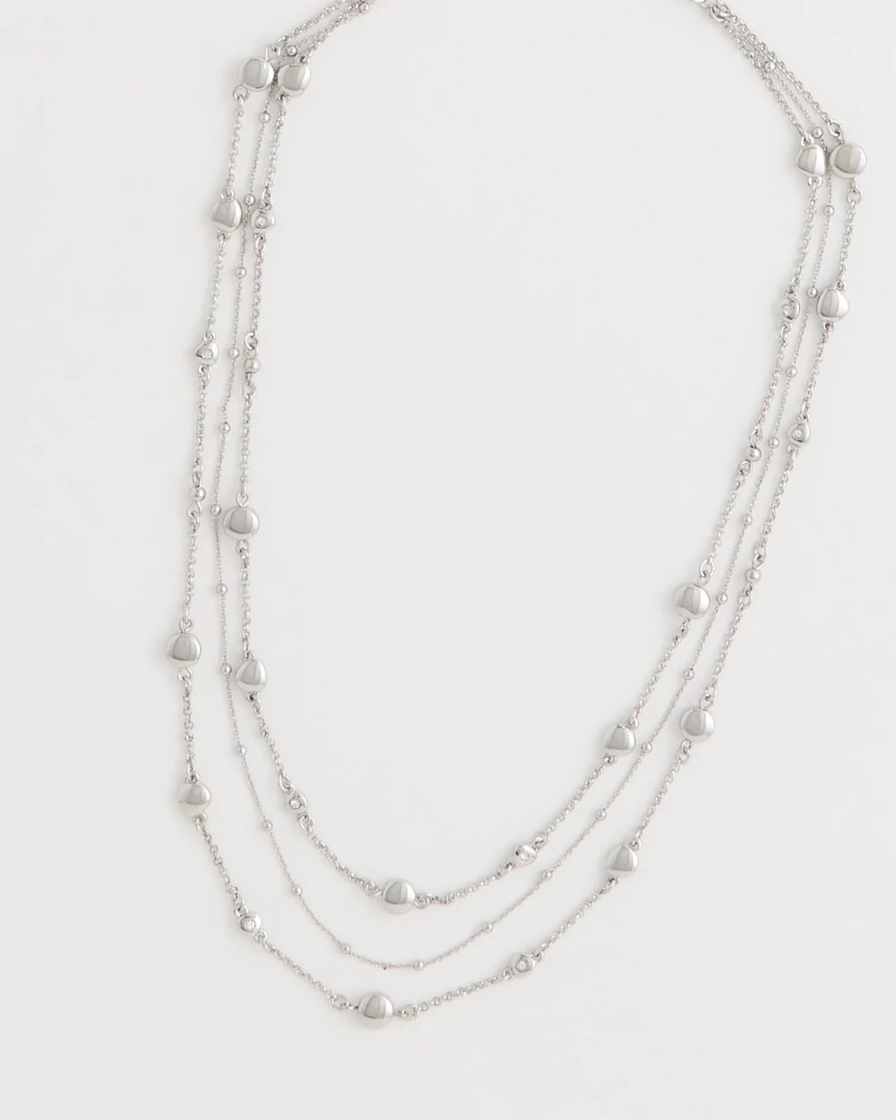 Short Multi-Strand Illusion Necklace click to view larger image.