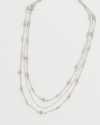 Short Multi-Strand Illusion Necklace click to view larger image.