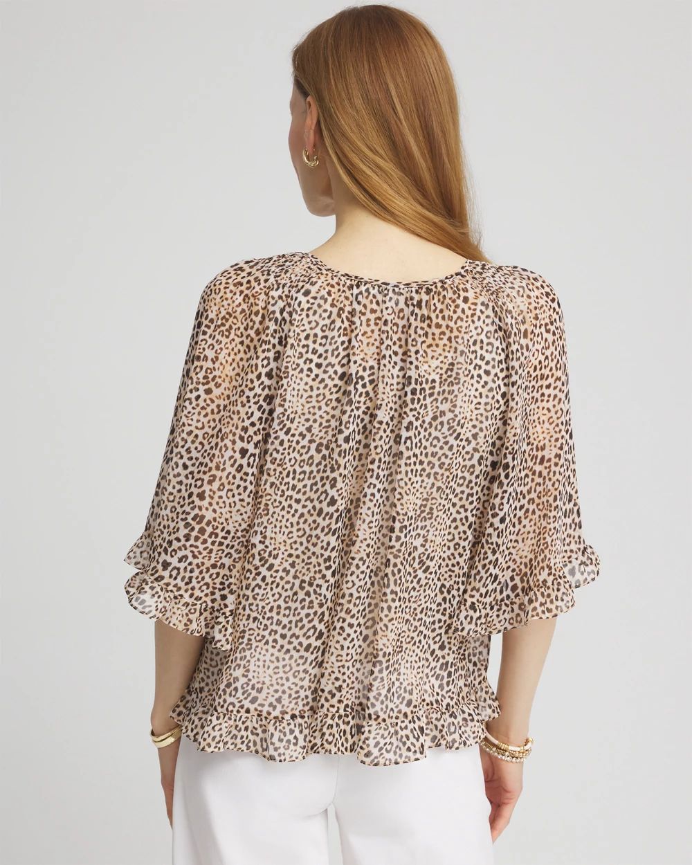 Animal Print Georgette Blouse