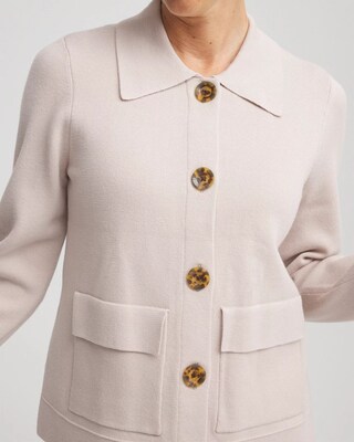 Button-Front Cardigan Jacket click to view larger image.