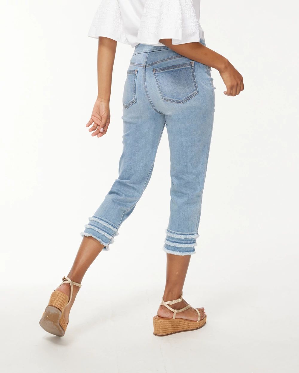 21" Triple Fray Capris